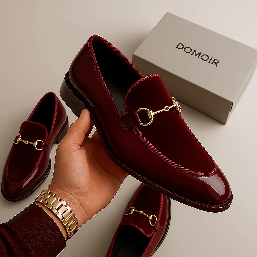 Domoir | Polished Patent Leather Loafers