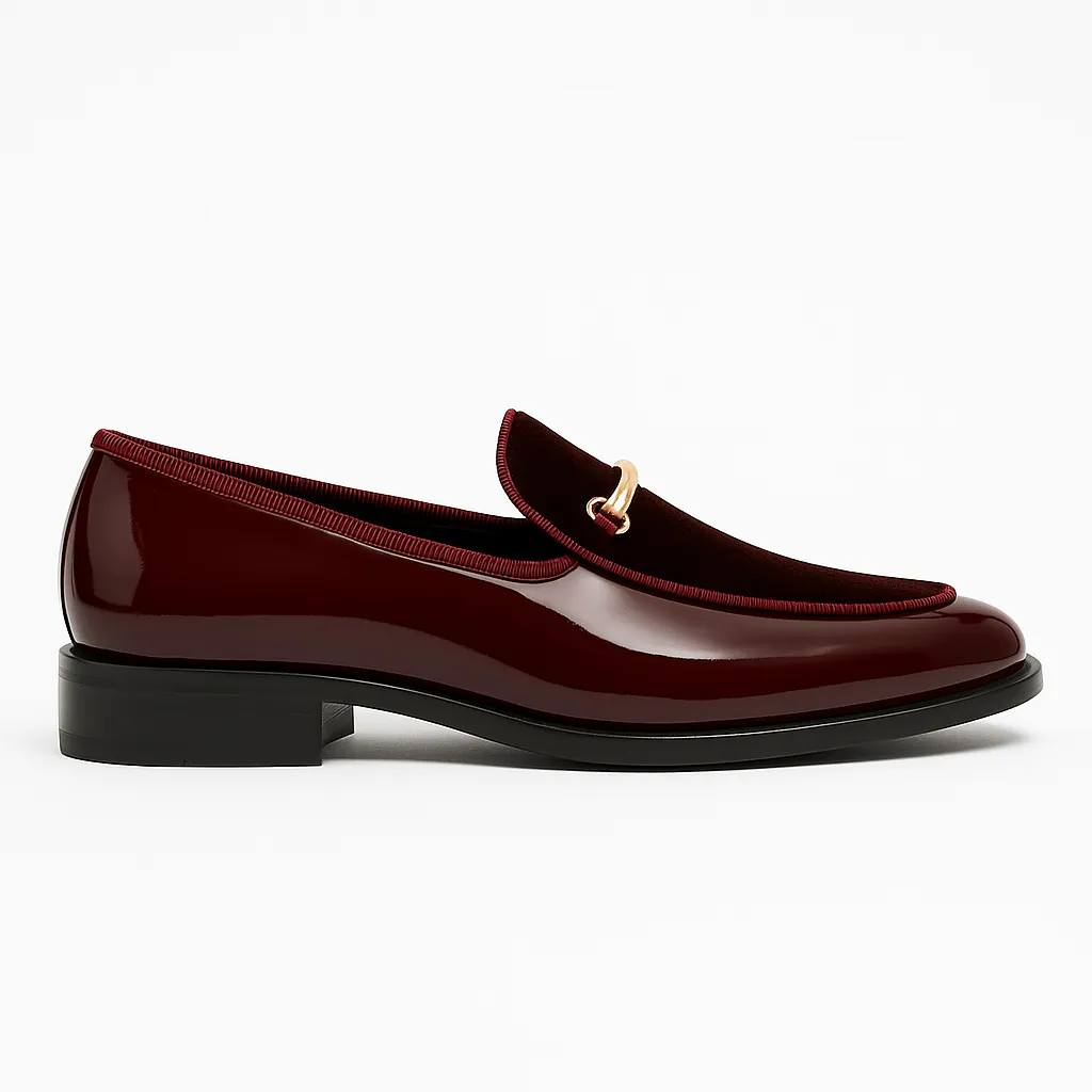 Domoir | Polished Patent Leather Loafers