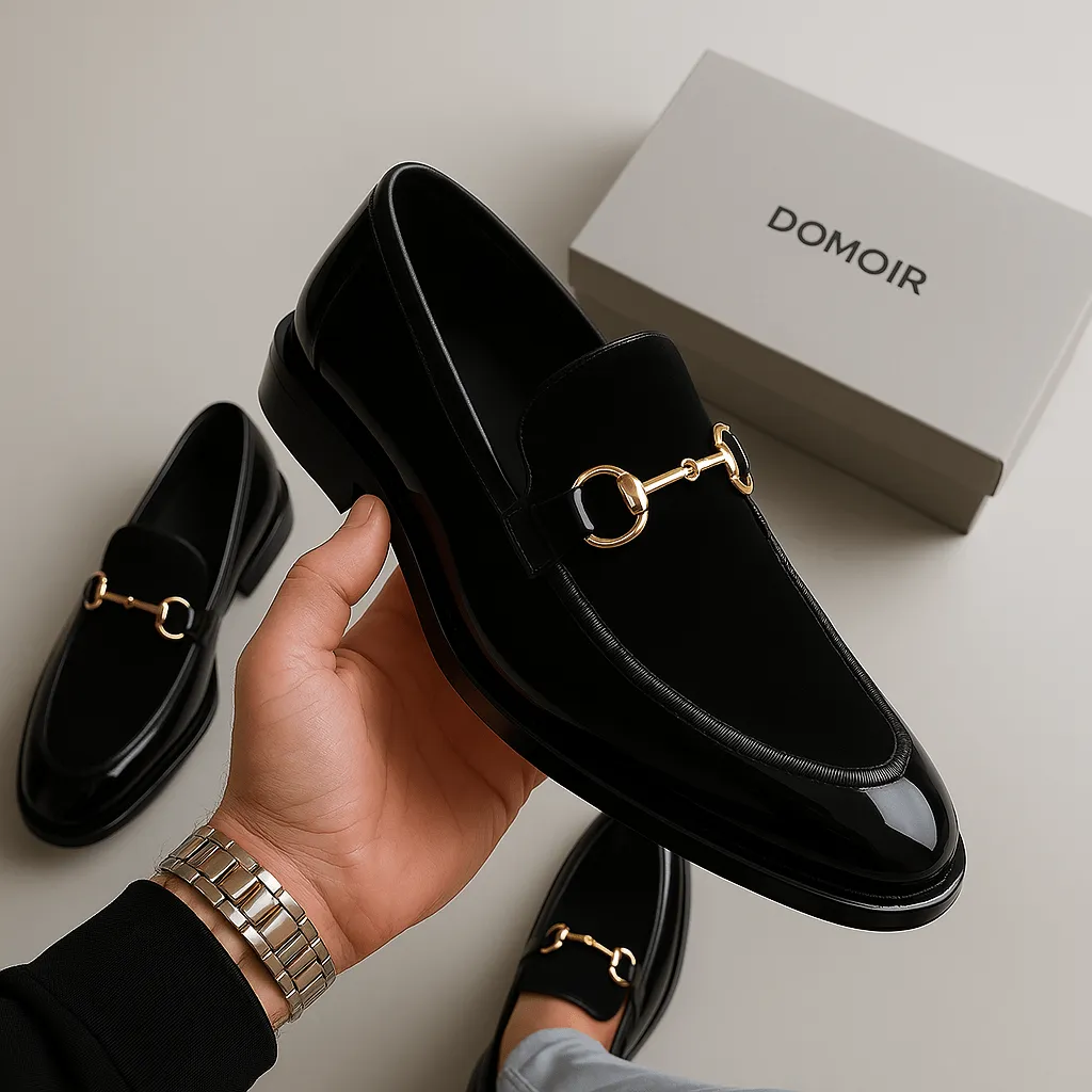 Domoir | Polished Patent Leather Loafers