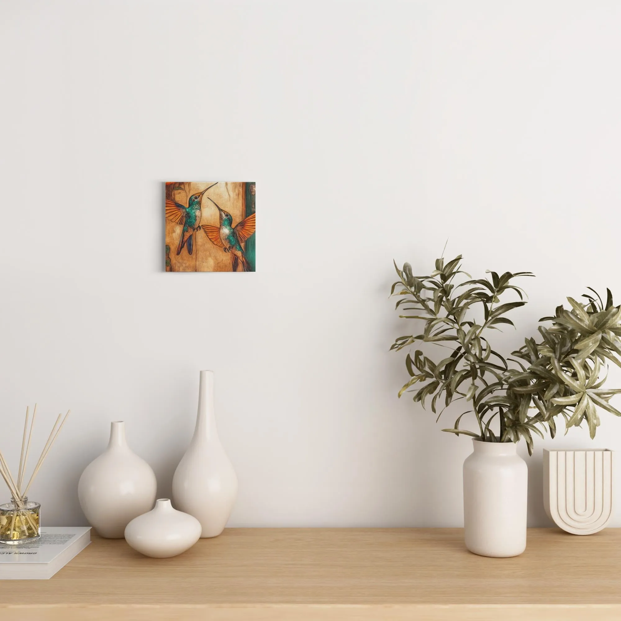 Dueling Hummingbirds --Canvas Wraps