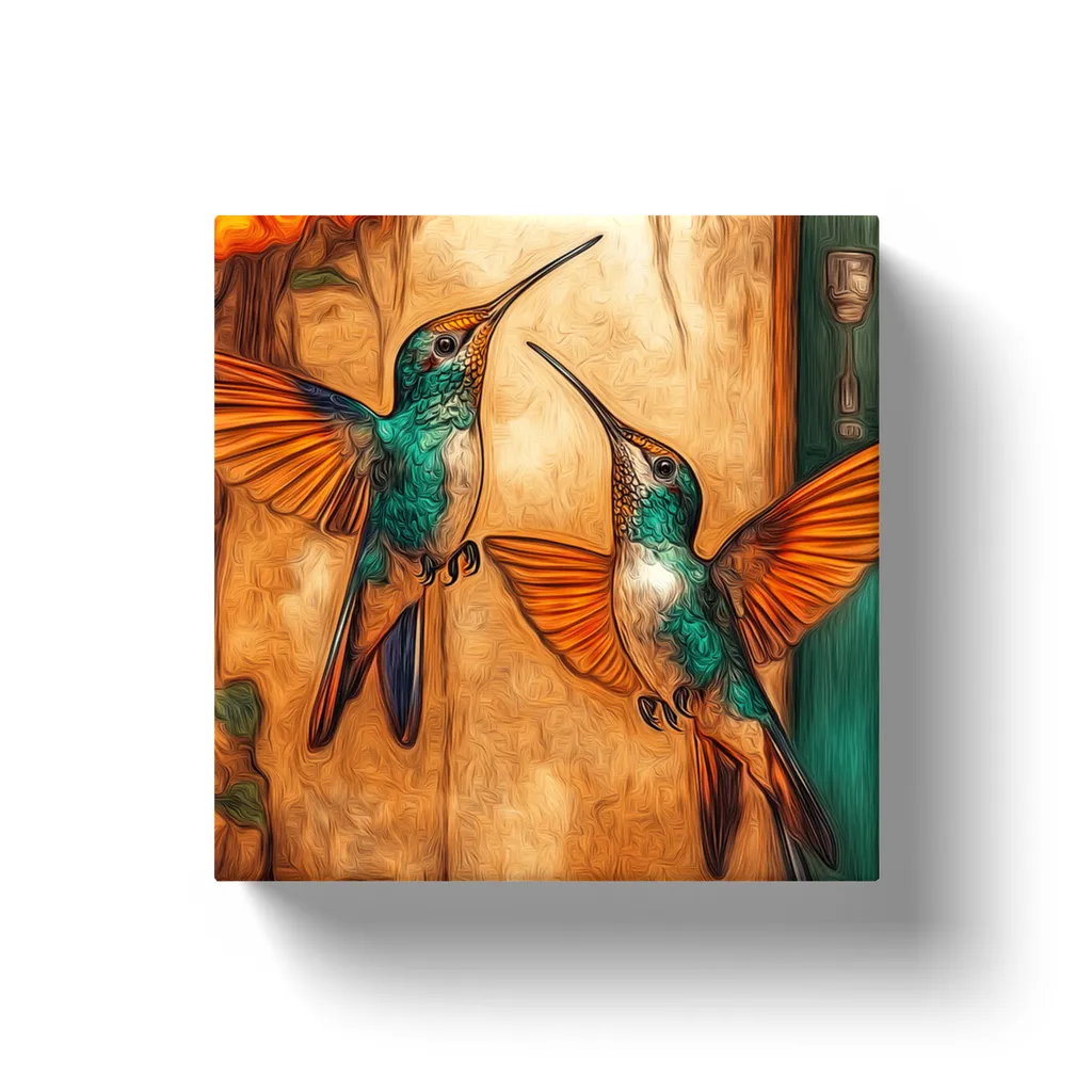 Dueling Hummingbirds --Canvas Wraps