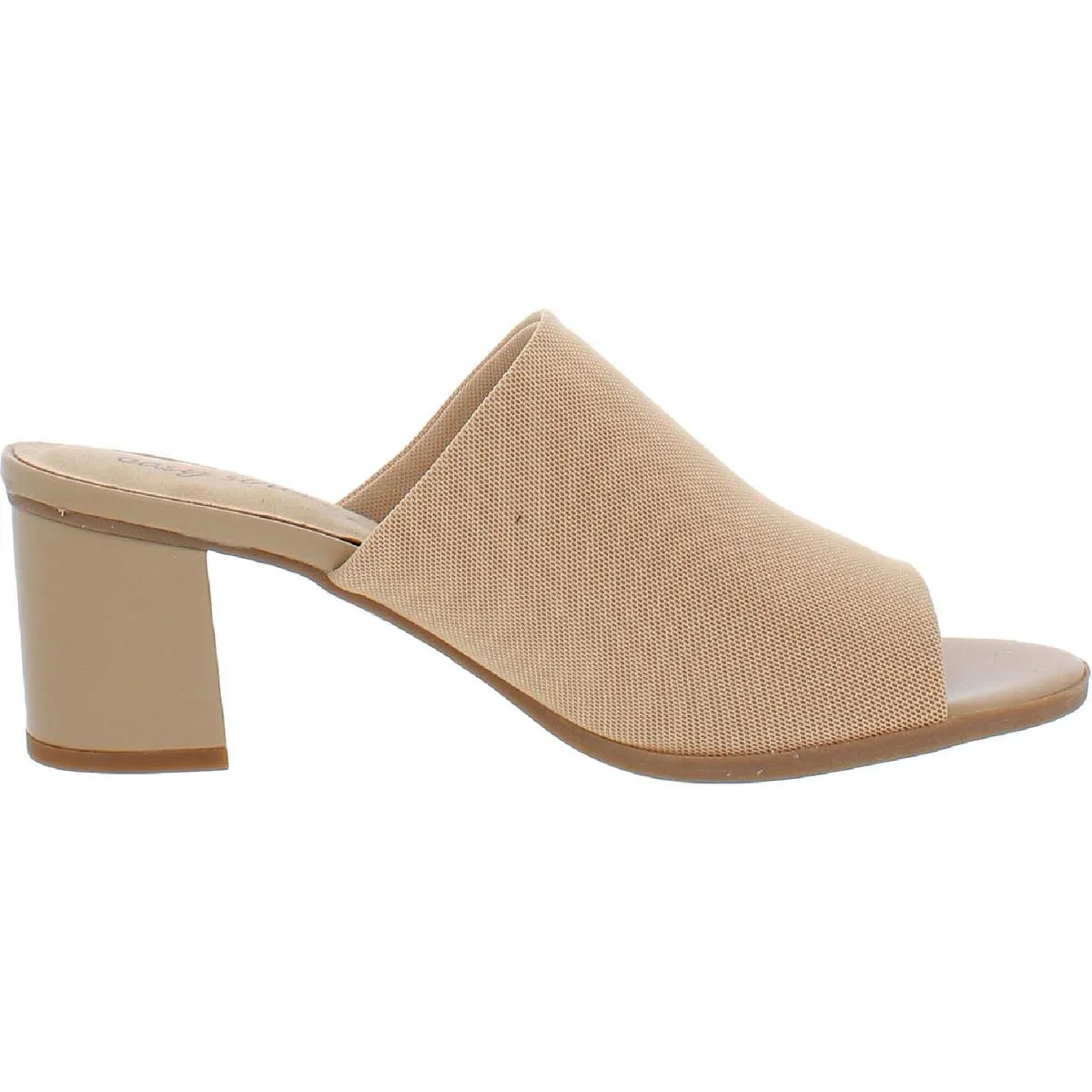 Easy Street Women's Mule, Natural Stretch Fabric, 9 Wide
