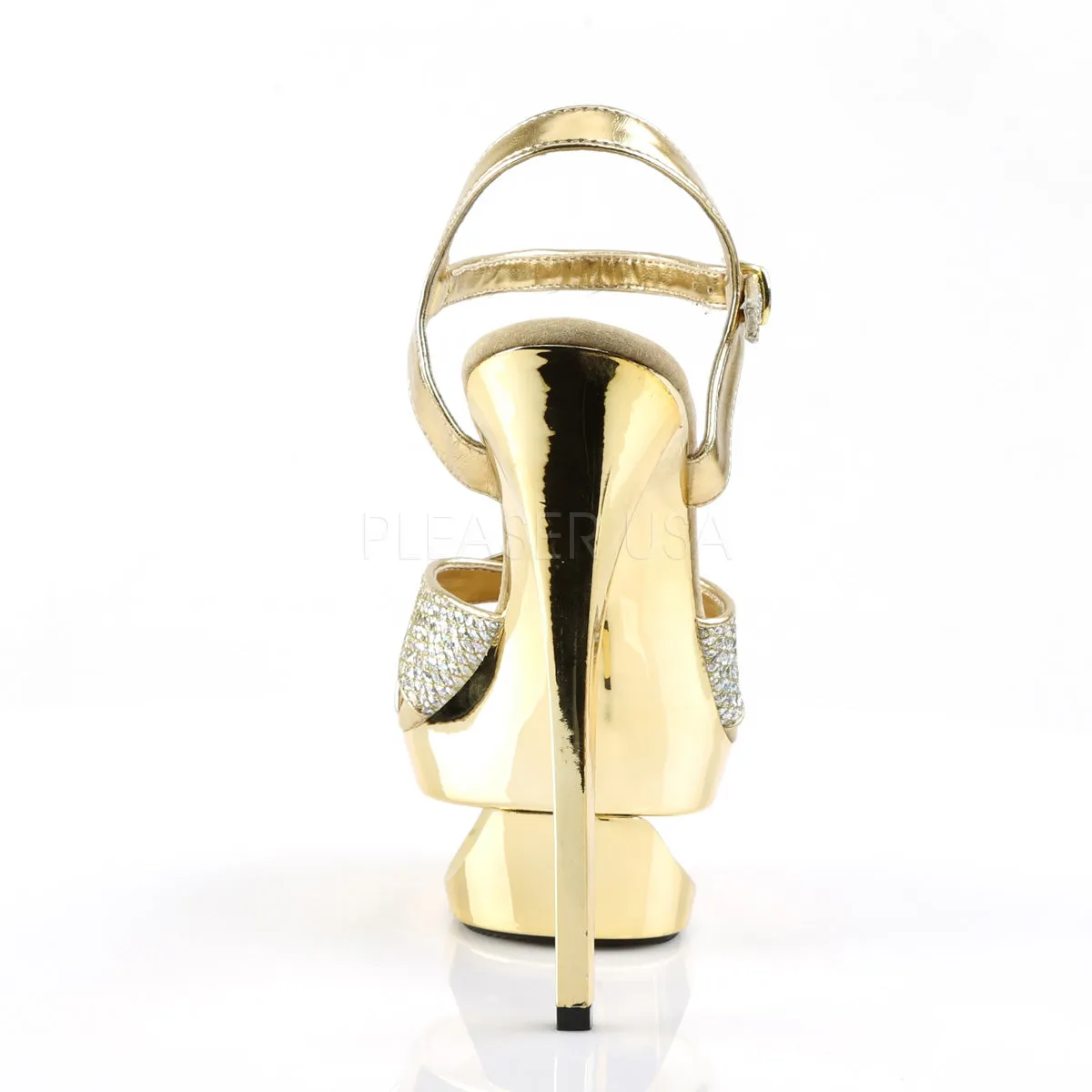 ECLIPSE-619G  Gold Multi Glitter/Gold Chrome
