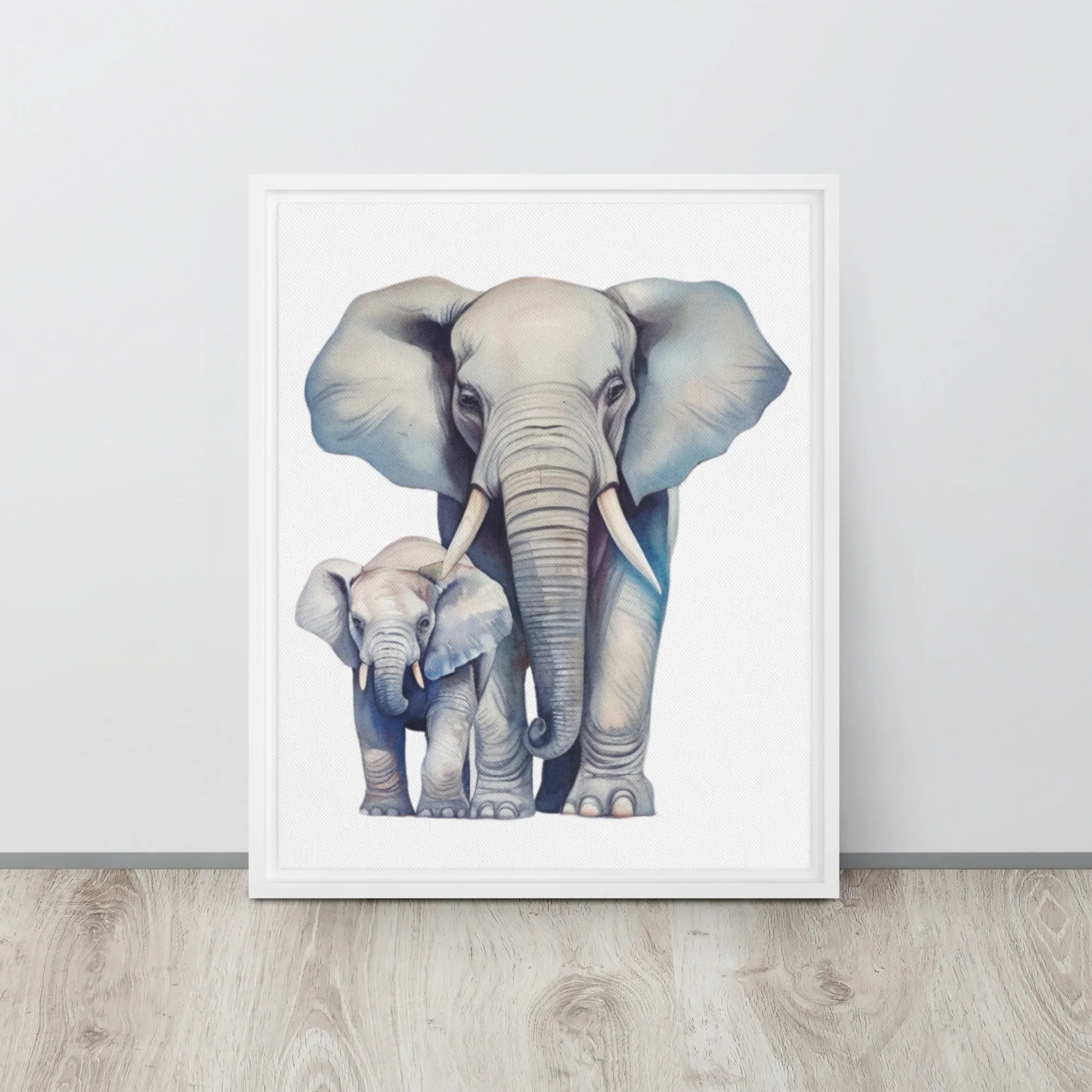 Elephant ELECA003 Framed Canvas Art