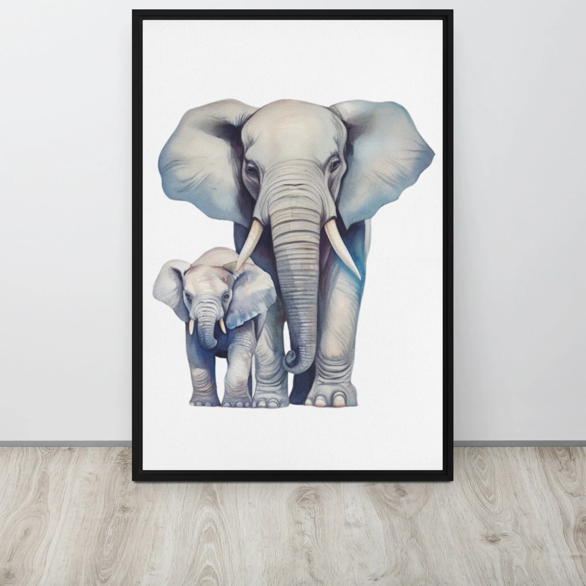 Elephant ELECA003 Framed Canvas Art