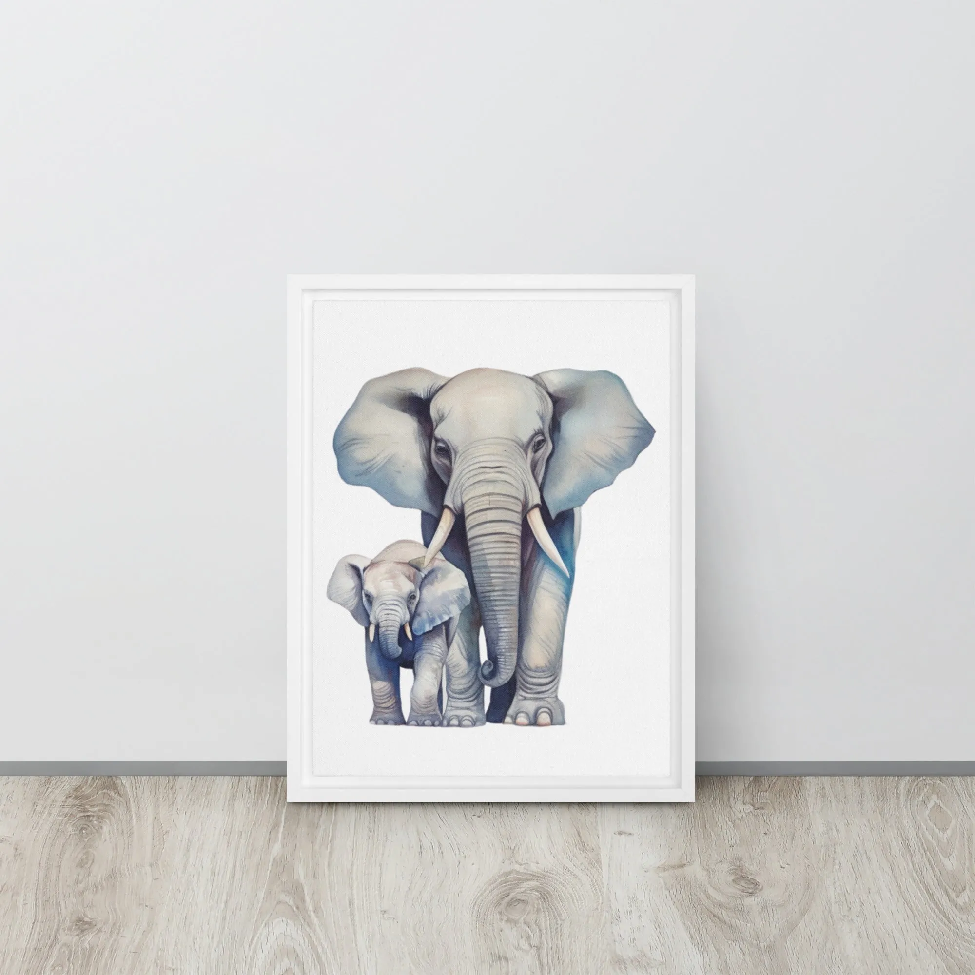 Elephant ELECA003 Framed Canvas Art