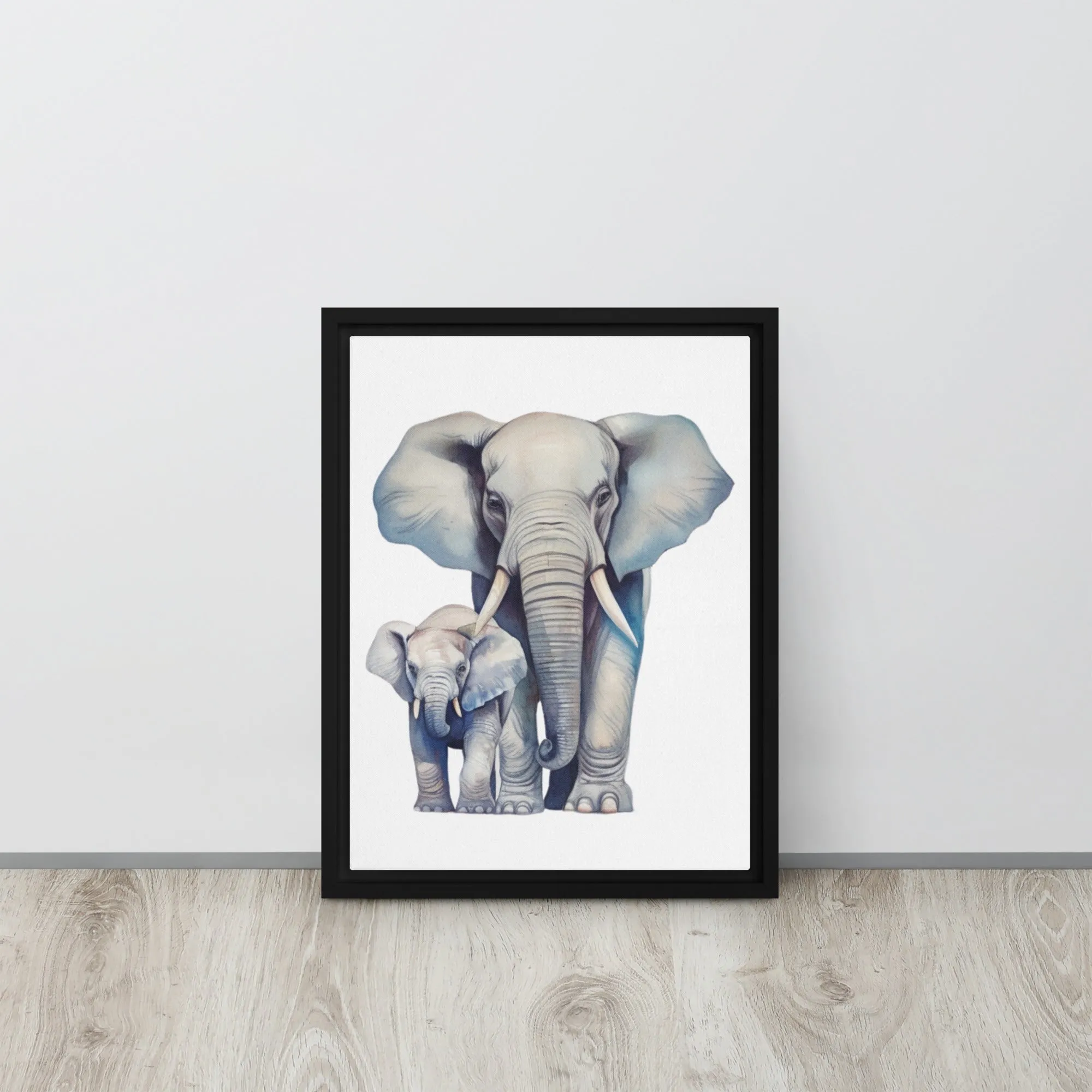 Elephant ELECA003 Framed Canvas Art