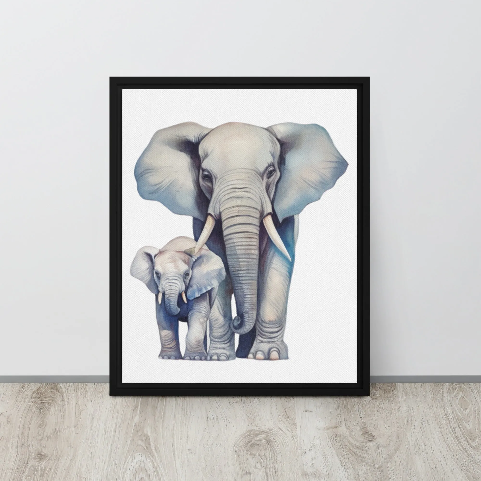 Elephant ELECA003 Framed Canvas Art