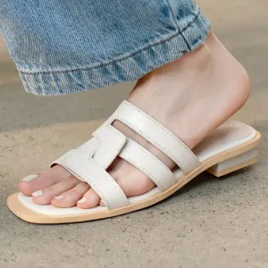 Esta Italian Leather Braided Sandals