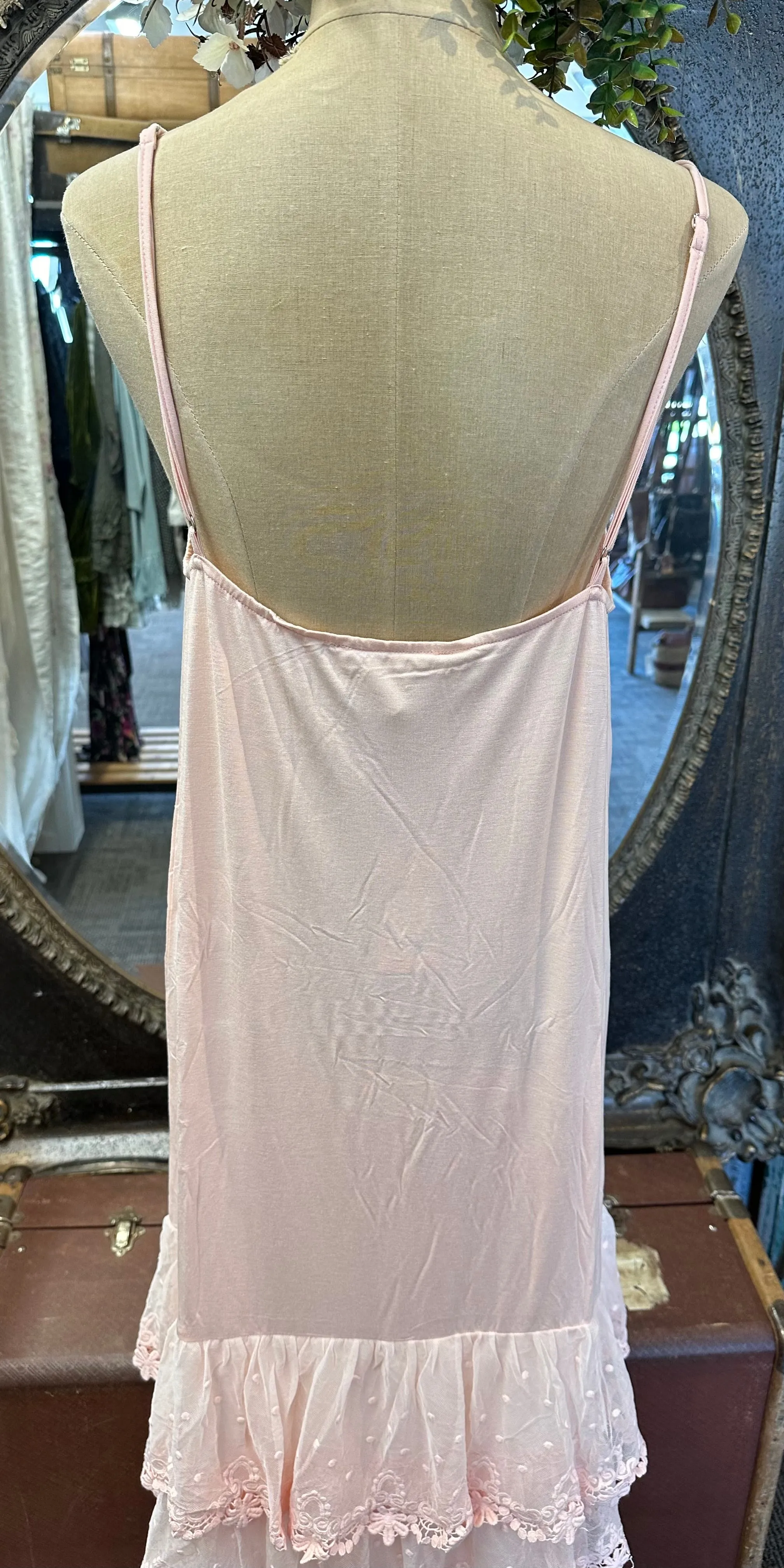 Evangeline frill lace slip
