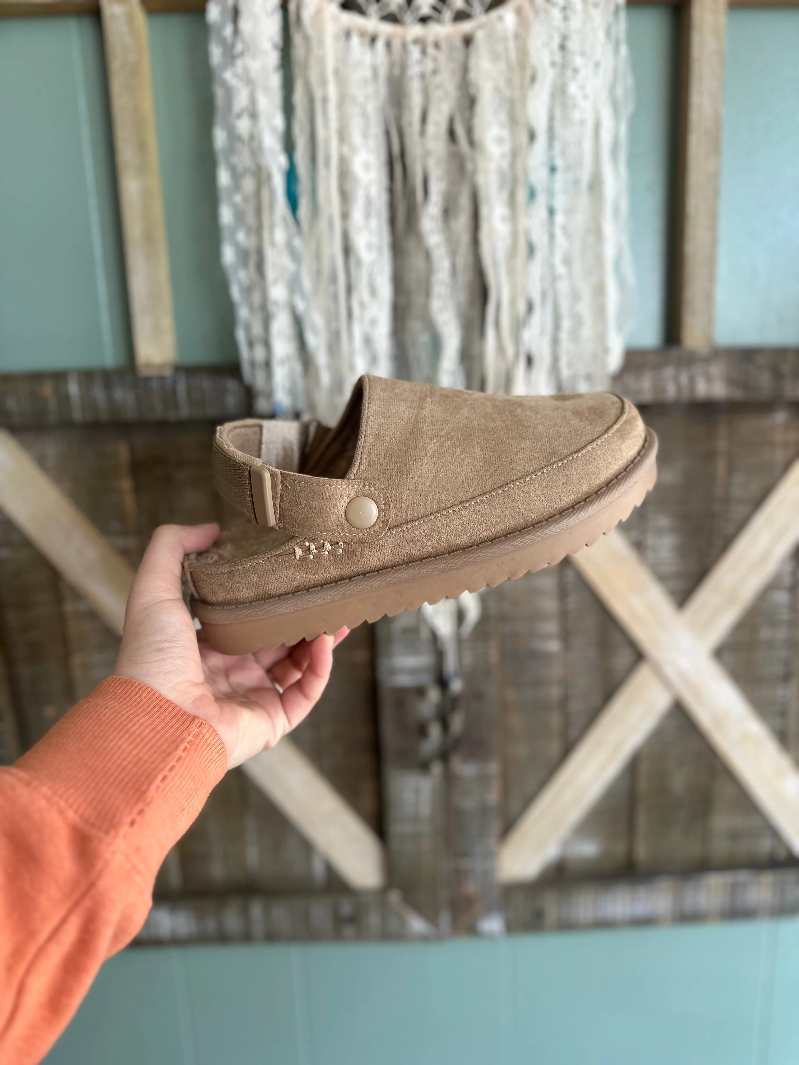 Faux Lined Cozy Slipper Mules