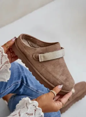 Faux Lined Cozy Slipper Mules