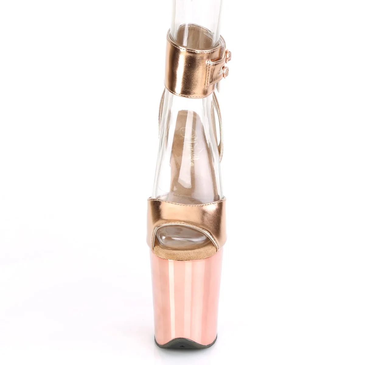 FLAMINGO-891  Rose Gold Metallic Pu/Rose Gold Chrome