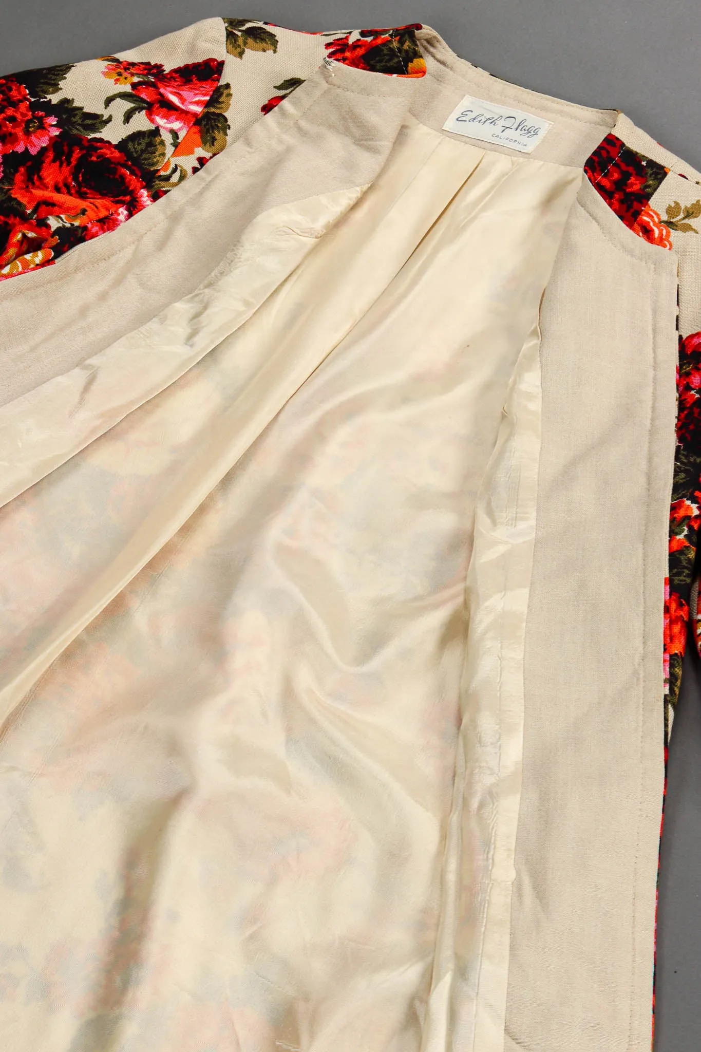 Floral Arrangement Canvas Coat