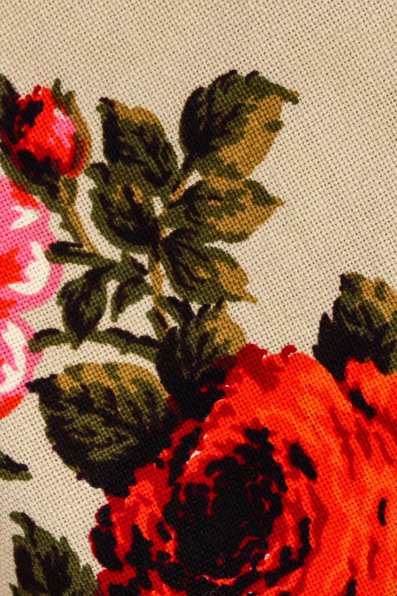 Floral Arrangement Canvas Coat