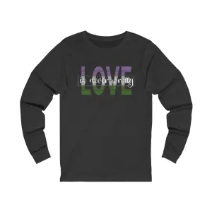 Genderqueer Love is Never Wrong Long Sleeve Tee