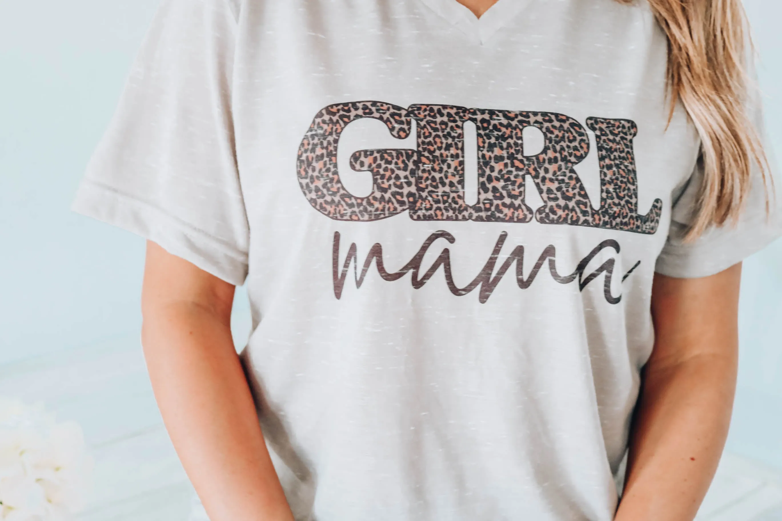 Girl Mama Leopard Graphic Tee S-2X