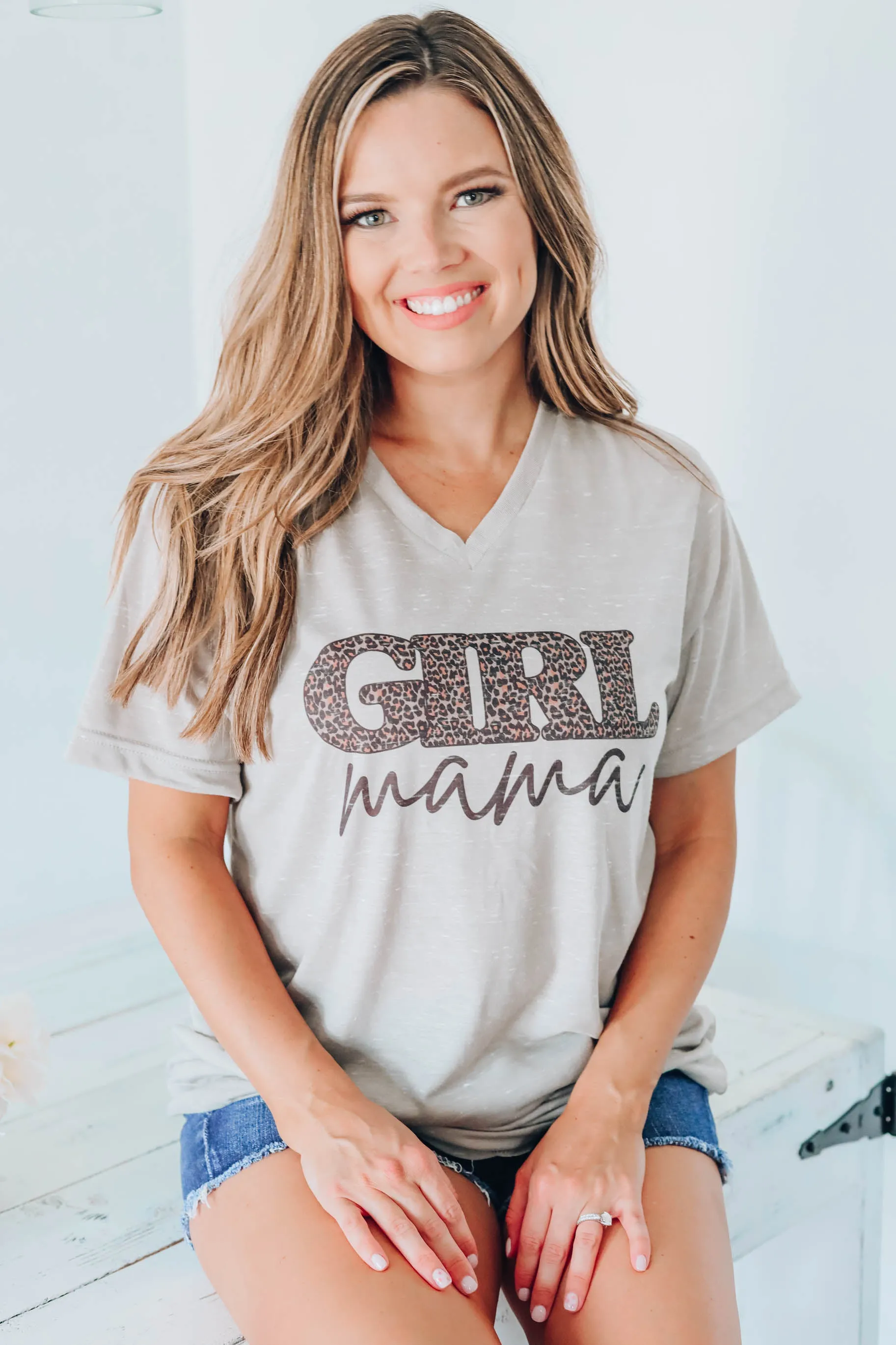 Girl Mama Leopard Graphic Tee S-2X