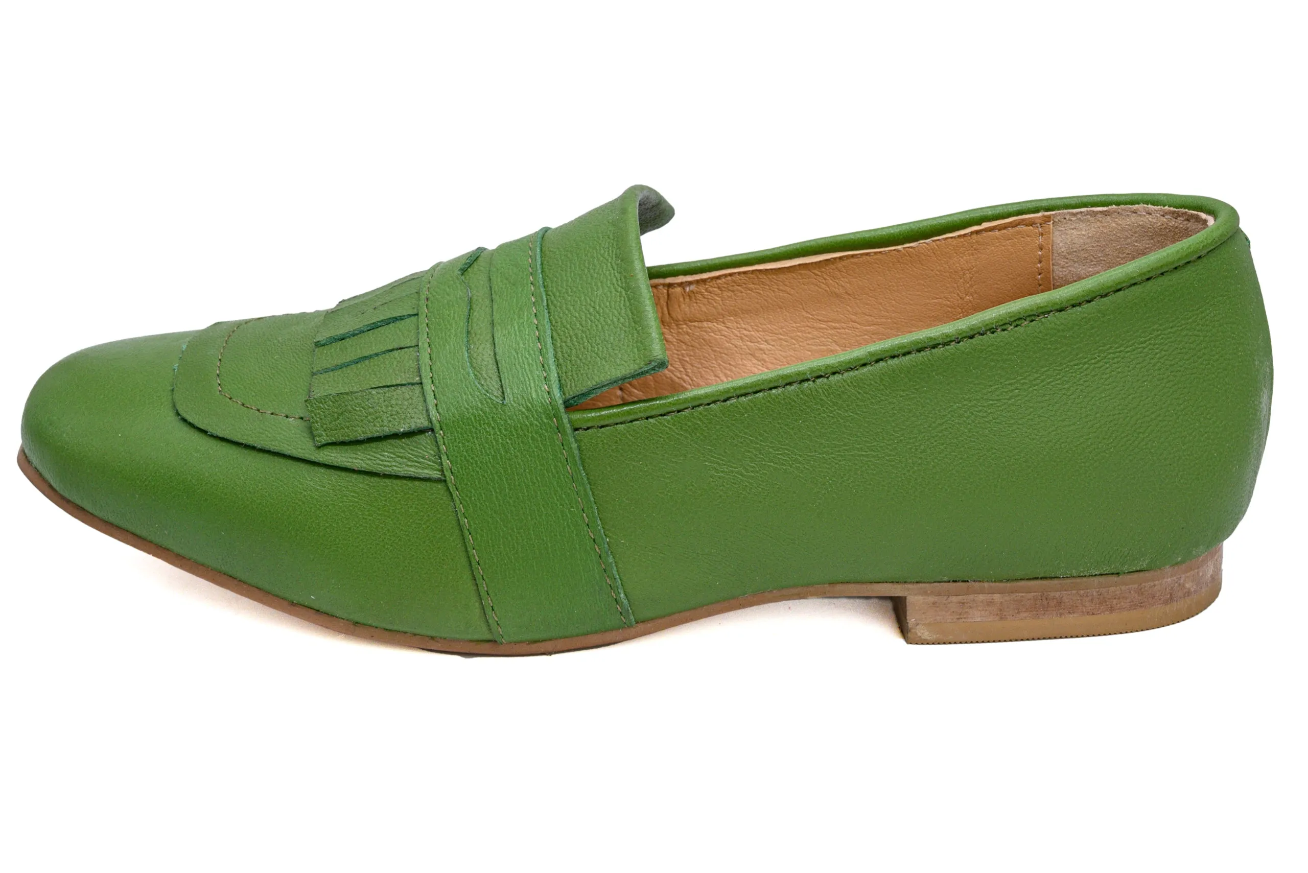 Green Flair Leather Loafer