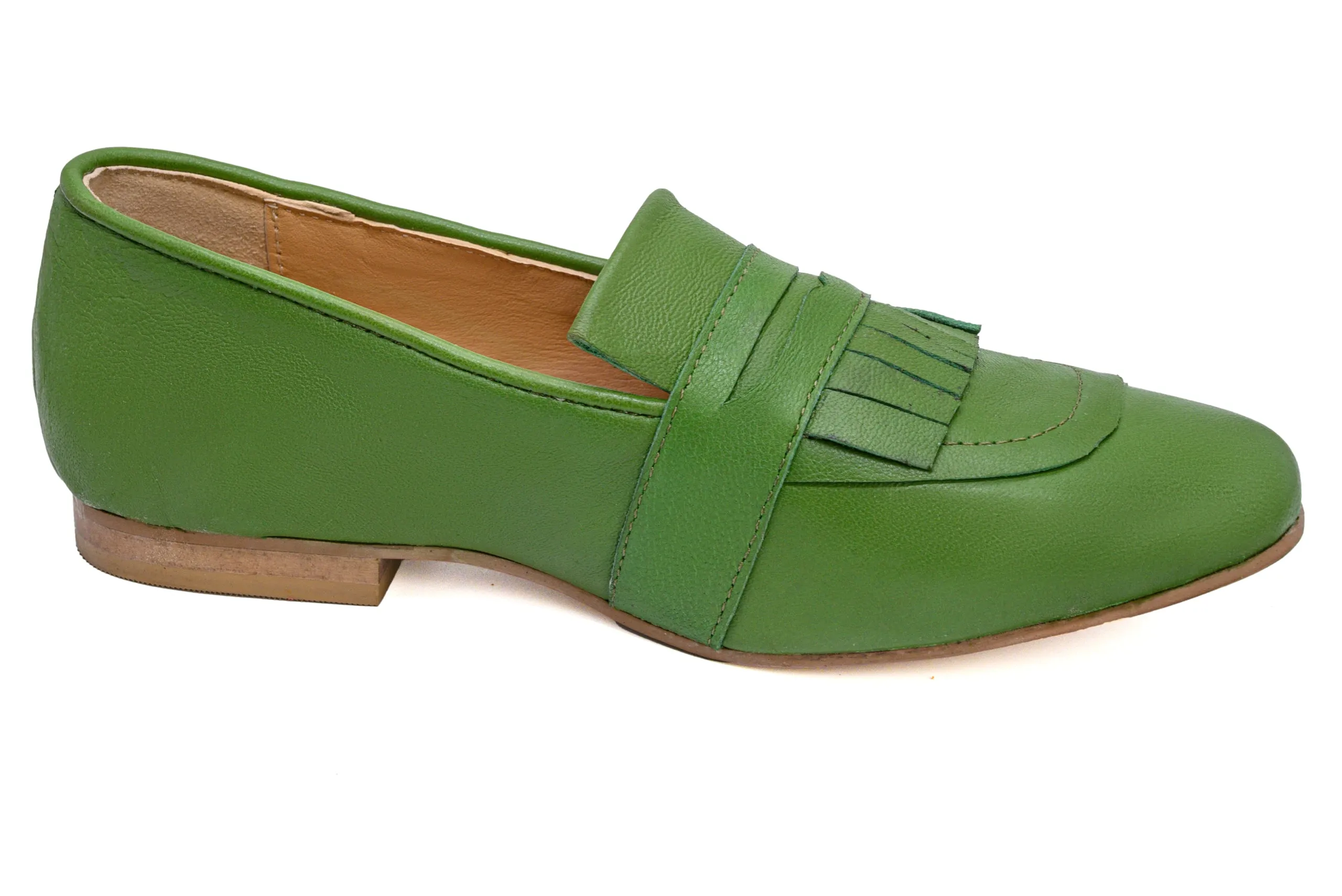 Green Flair Leather Loafer