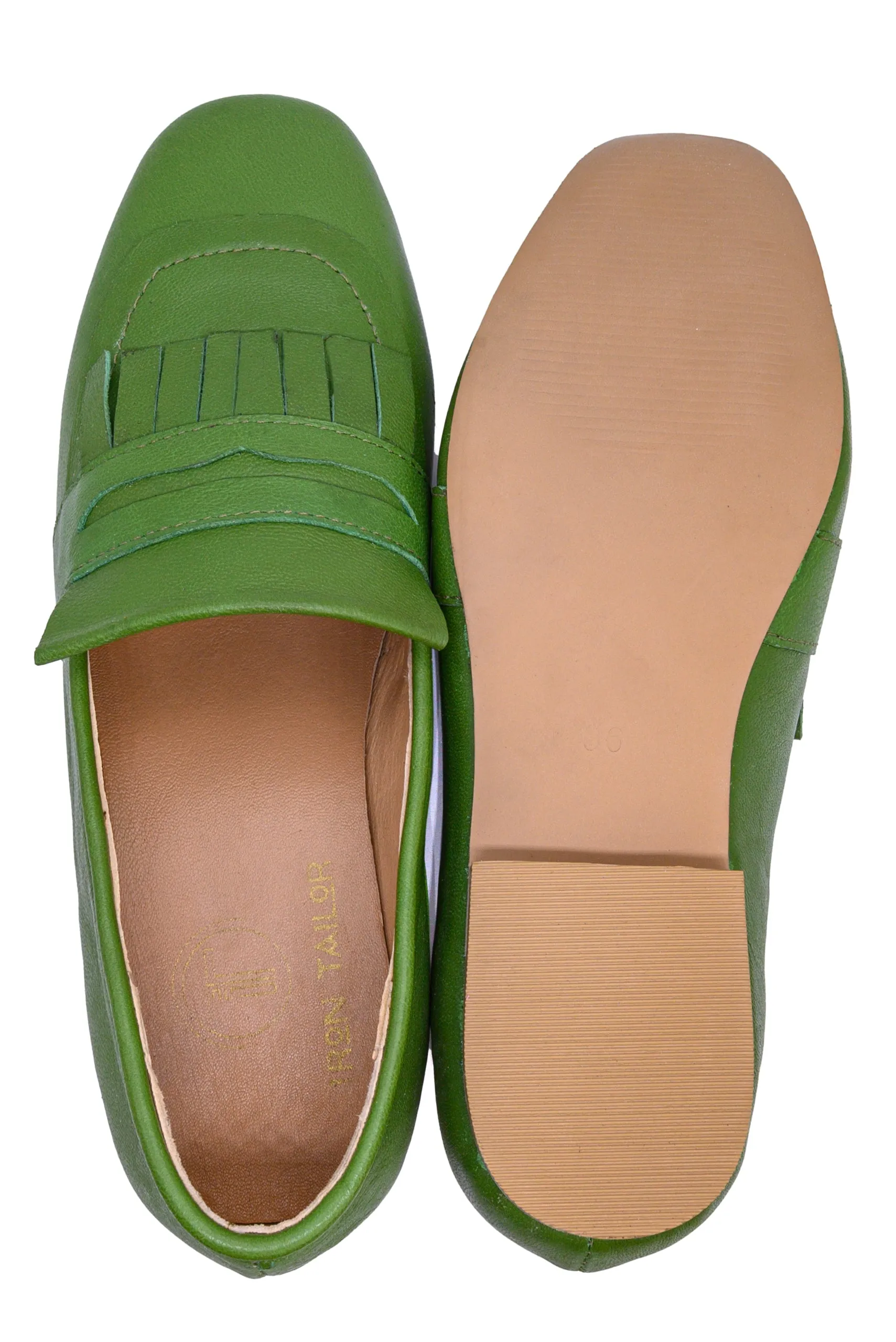 Green Flair Leather Loafer