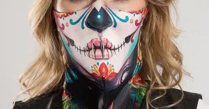 Hair Glove® Day of the Dead Frida Half Facemask, 53105