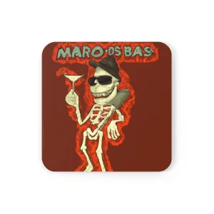 Halloween on Mars Cork Back Coaster