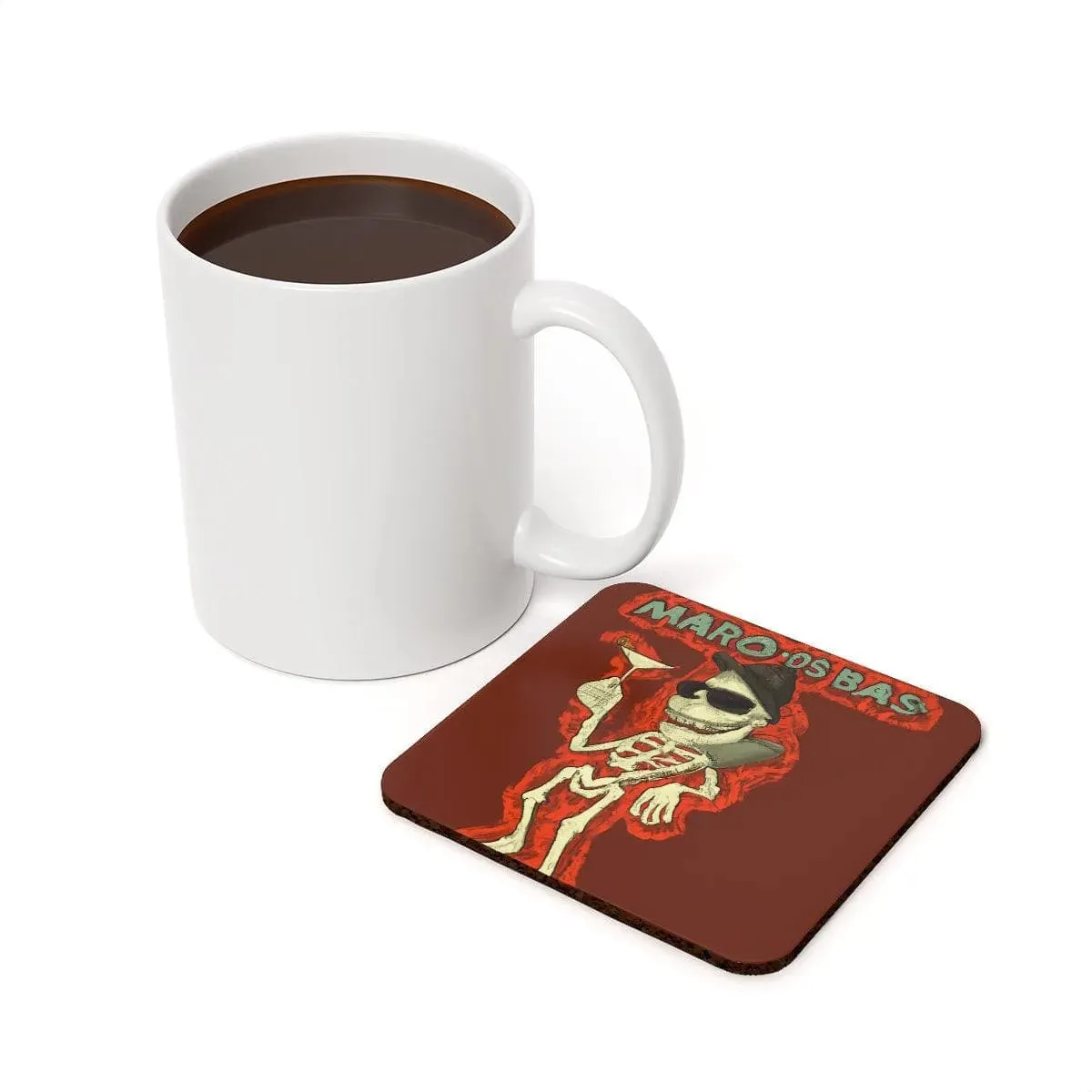Halloween on Mars Cork Back Coaster