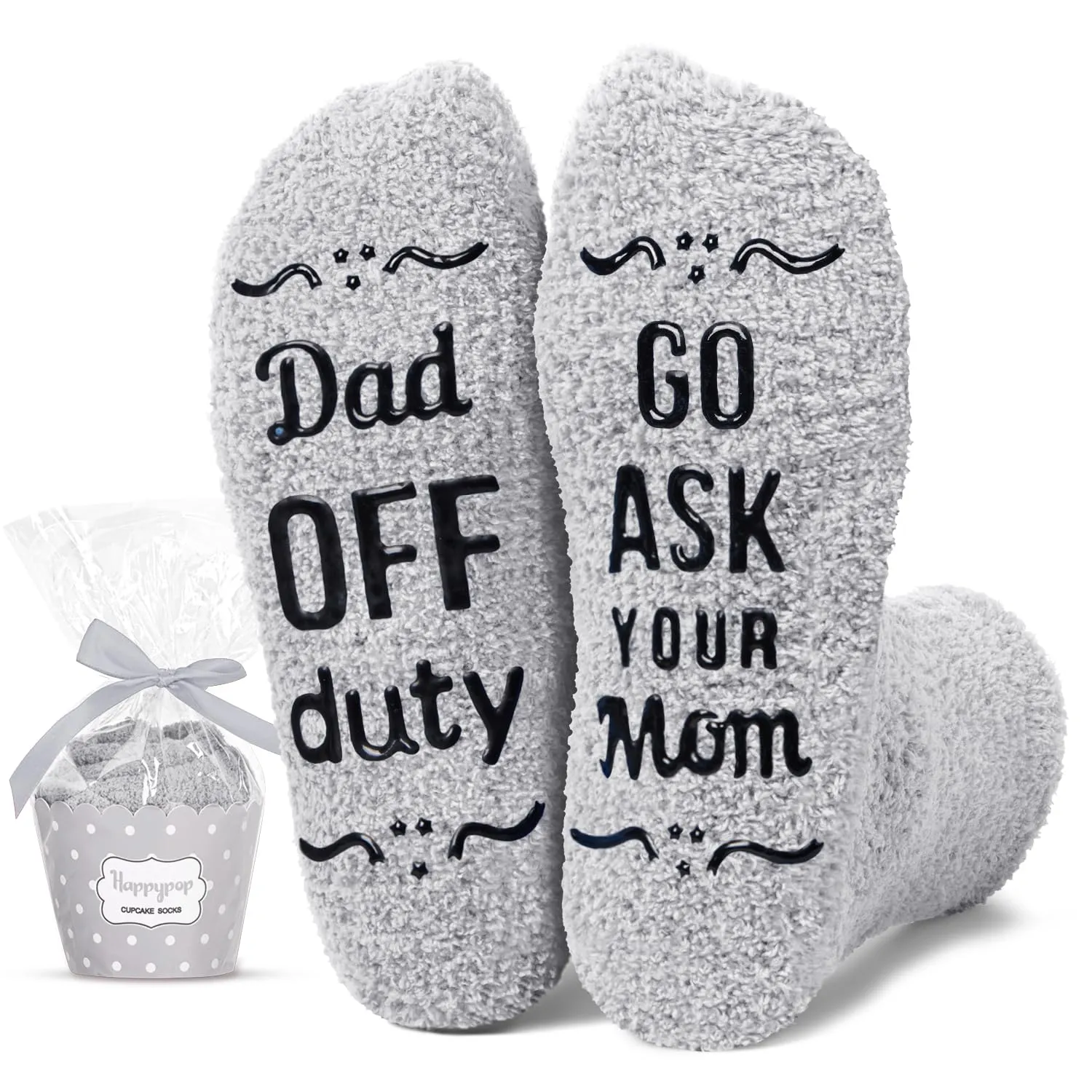 HAPPYPOP Cool Gifts For Dad Father Him - Funny Dad Socks, Funny Father Gifts Dad Gifts From Son Daughter