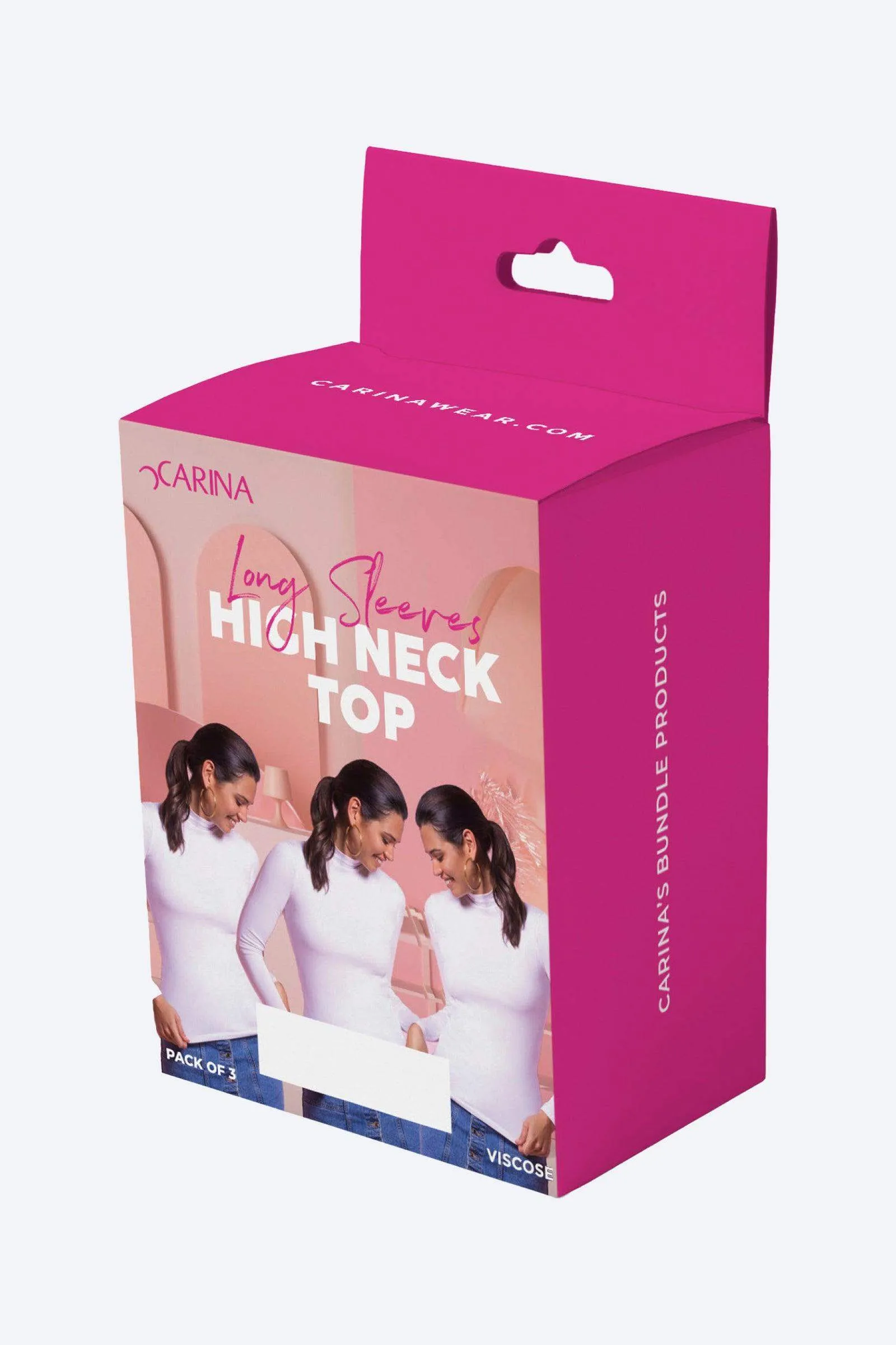 High Neck Viscose Top (Pack of 3)