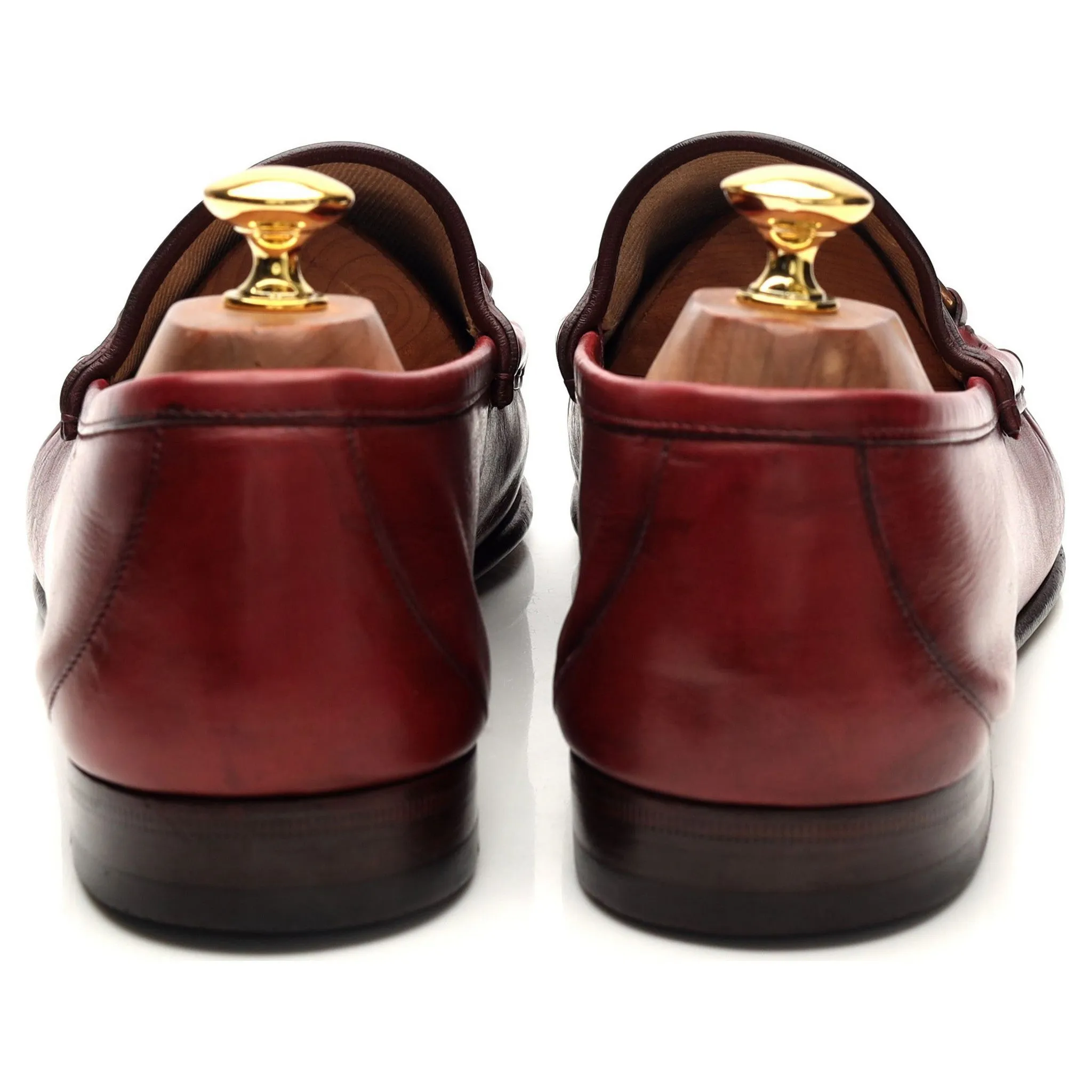 'Horsebit 1953' Burgundy Leather Loafers UK 10
