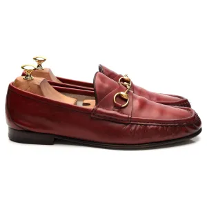 'Horsebit 1953' Burgundy Leather Loafers UK 10