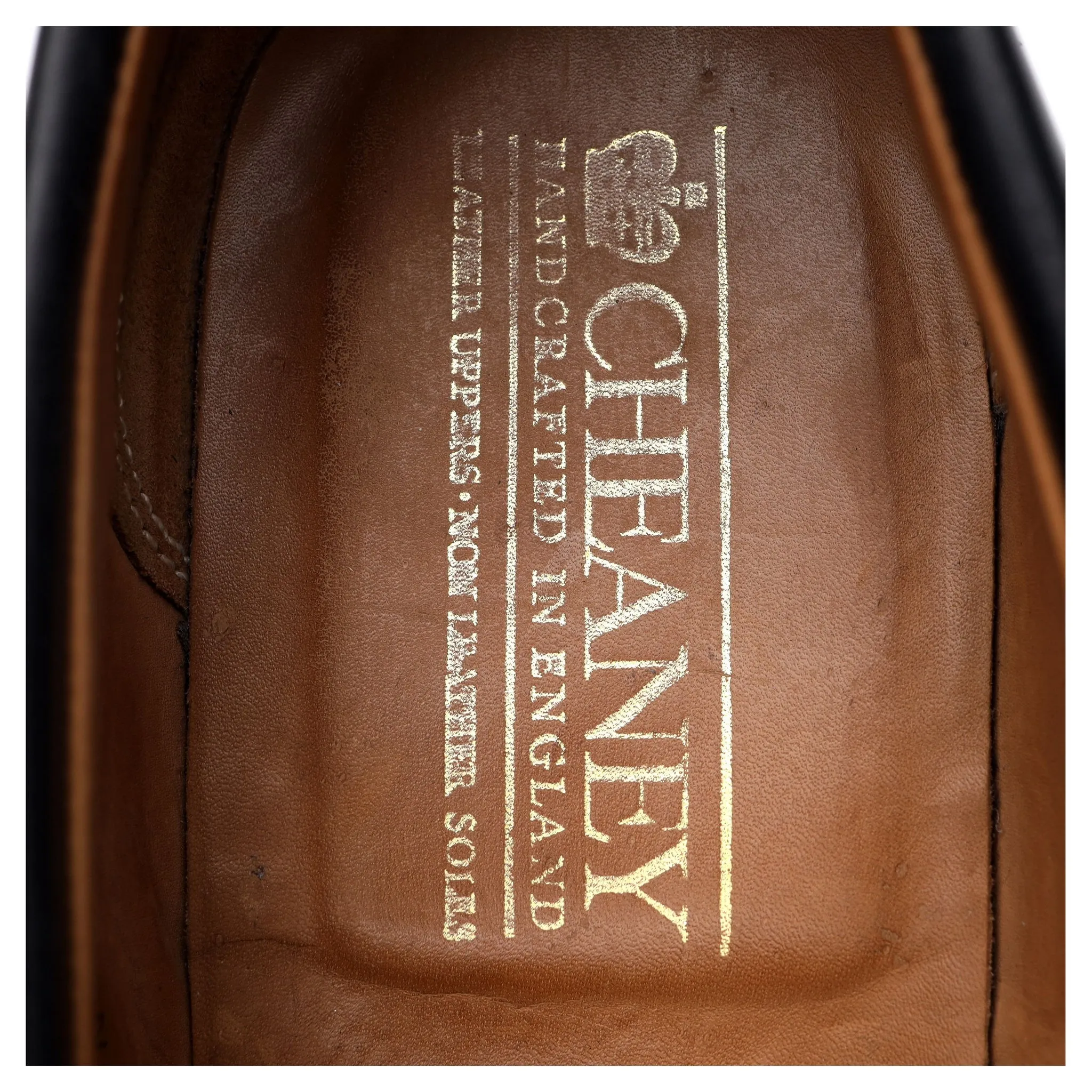 'Howard' Black Leather Loafers UK 7 F