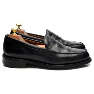 'Howard' Black Leather Loafers UK 7 F