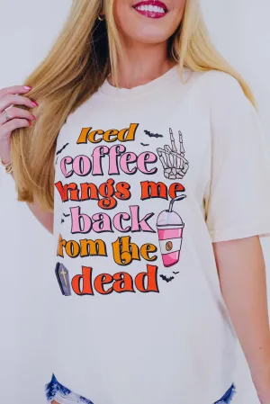 Iced Coffee Comfort Colors Graphic Tee S-3X - 3 Colors
