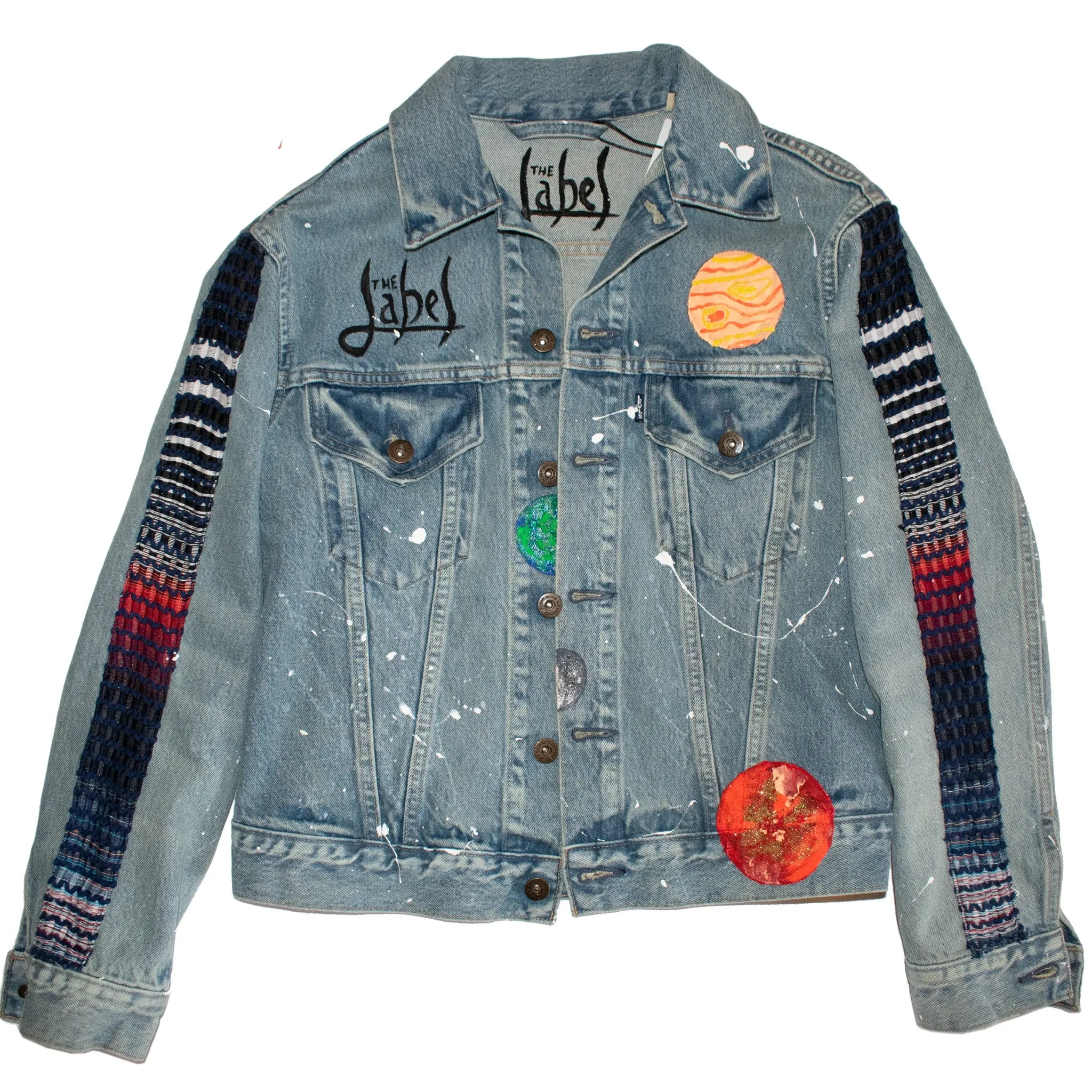 I'll Give You All The Planets - Hand Painted Denim Jacket