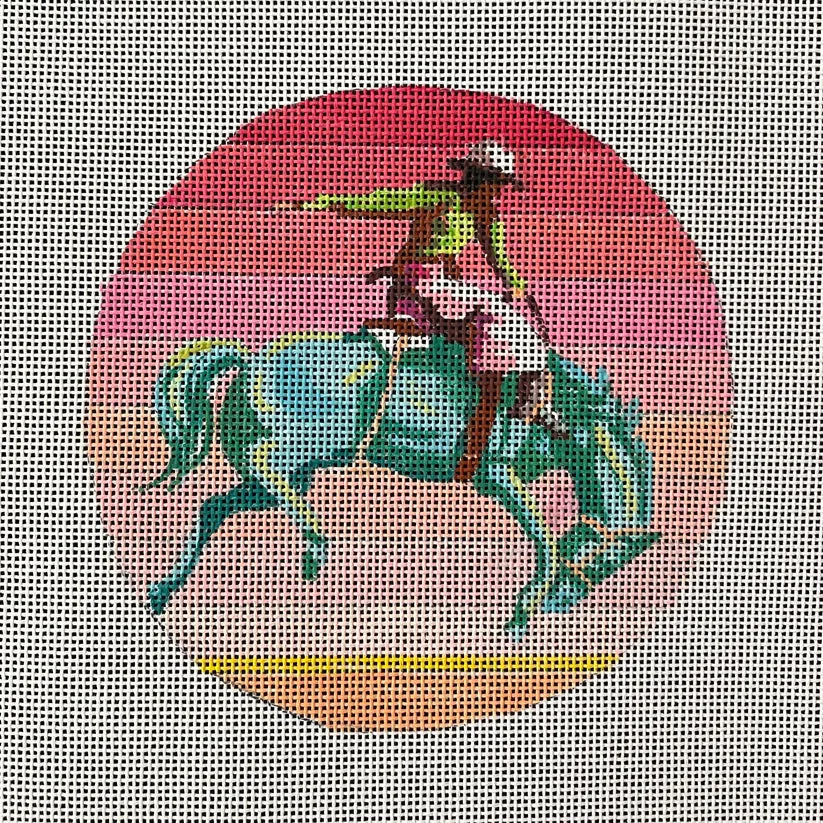 IN802  rodeo cowboy