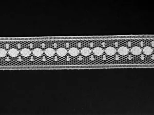 Insertion Lace, white - 3/4"(2cm)