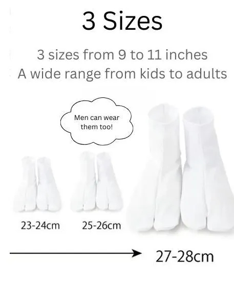 Japanese Easy-to-Wear Stretch Tabi Socks with Non-Slip Soles, Size S, M, L / Traditional Tabi