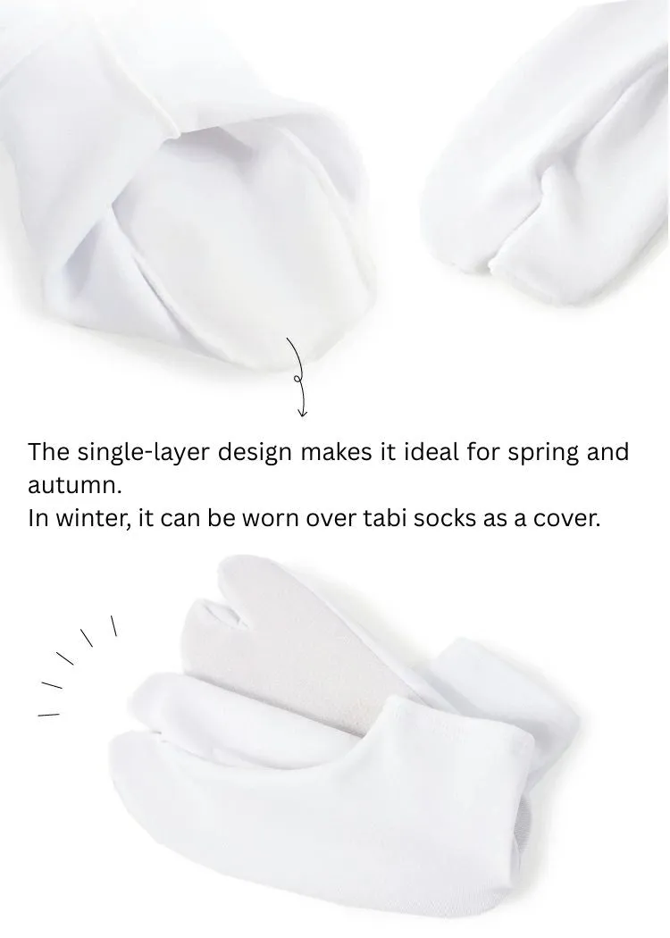 Japanese Easy-to-Wear Stretch Tabi Socks with Non-Slip Soles, Size S, M, L / Traditional Tabi