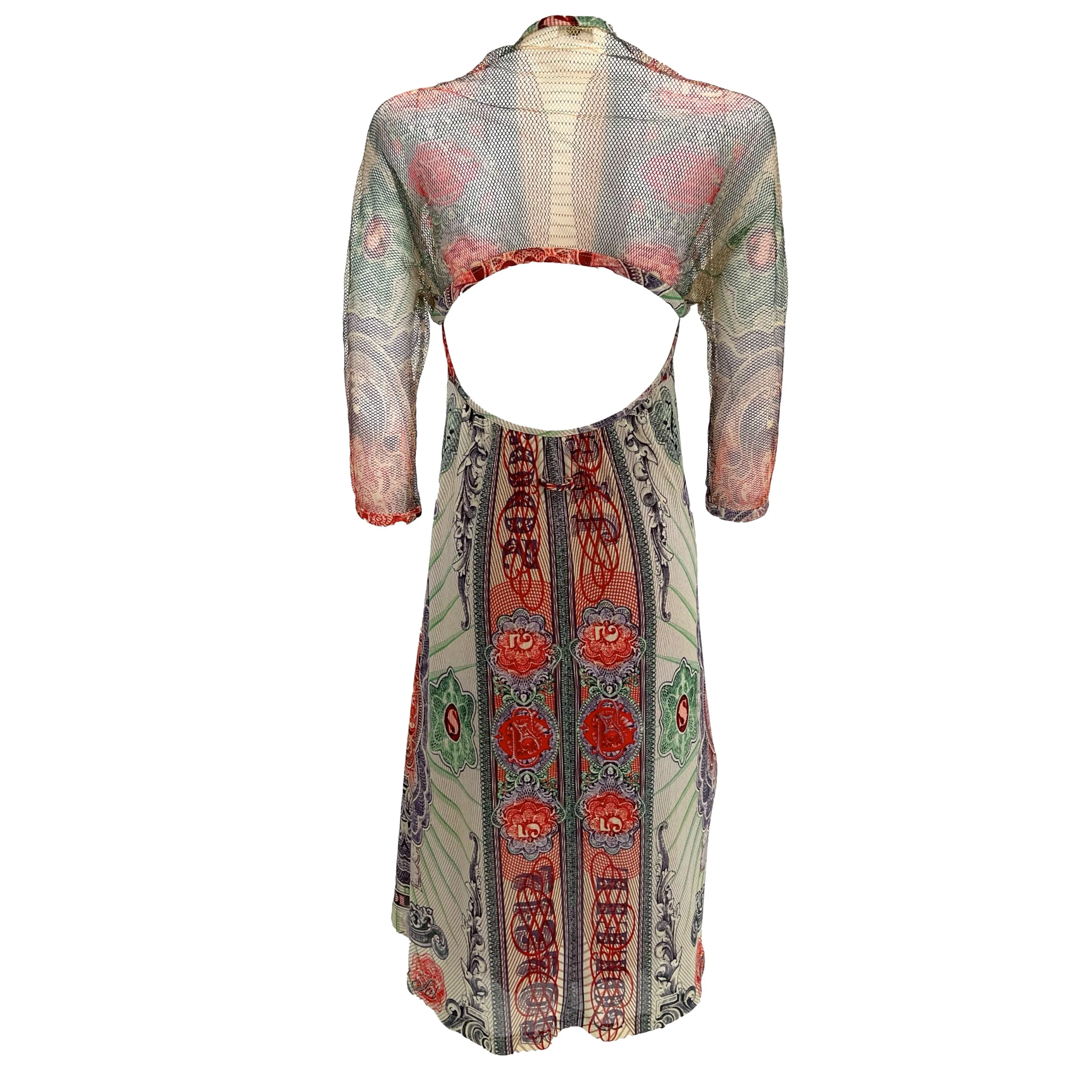 Jean Paul Gaultier Green Currency Dress