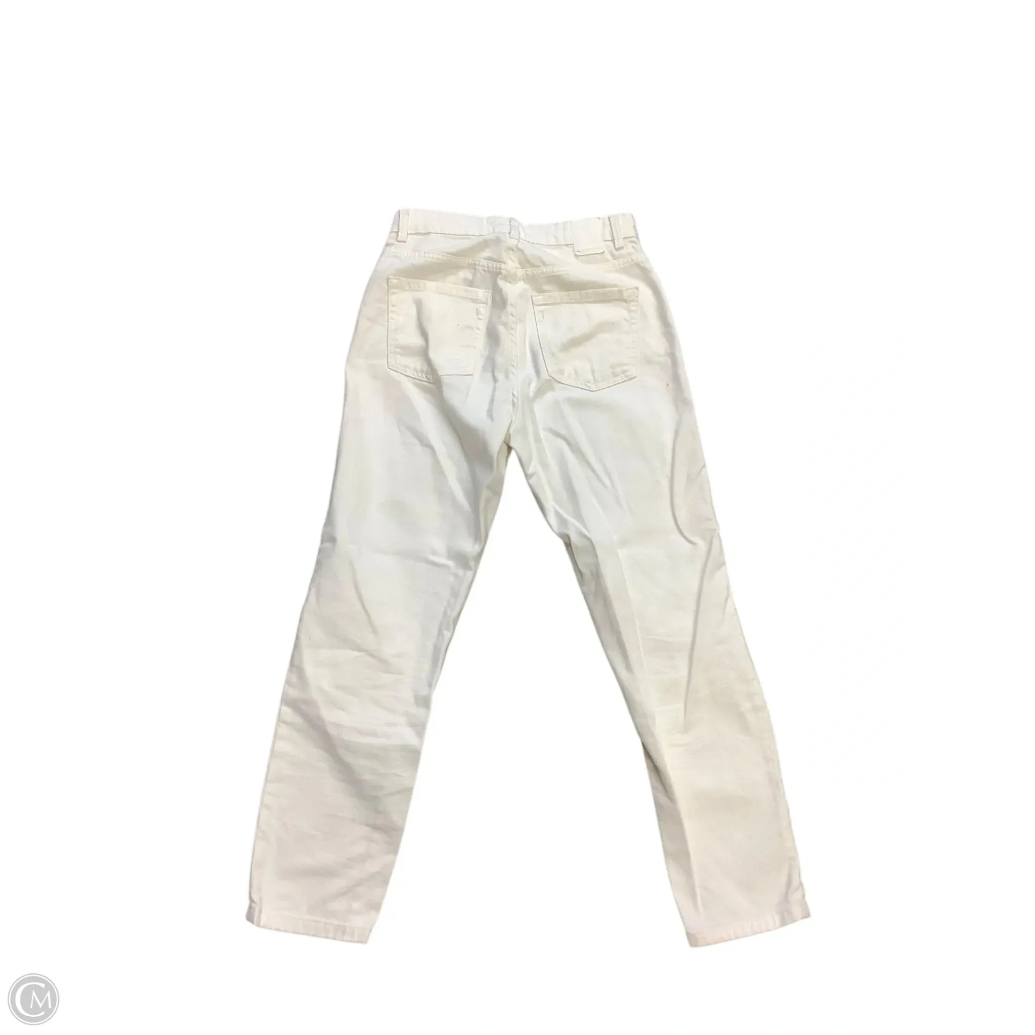 Jeans Straight By Zara In White, Size: 6