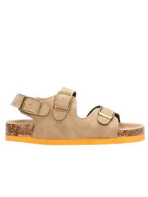 Kids Girl's Plain Sandals,Brown