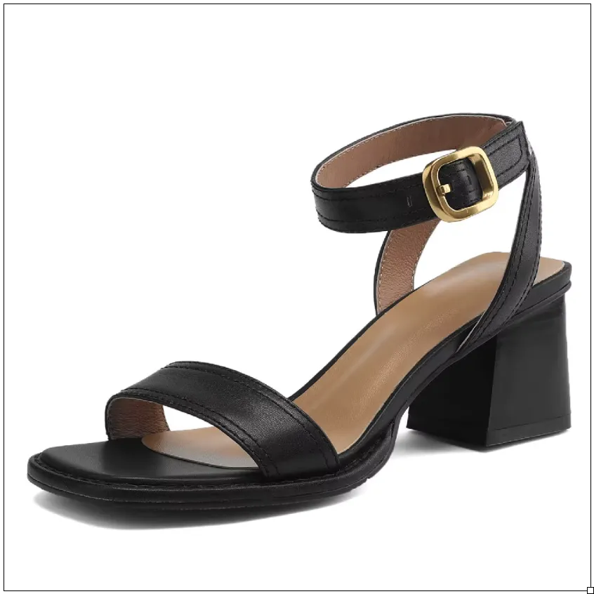 Kinley Ankle Strap Leather Sandals