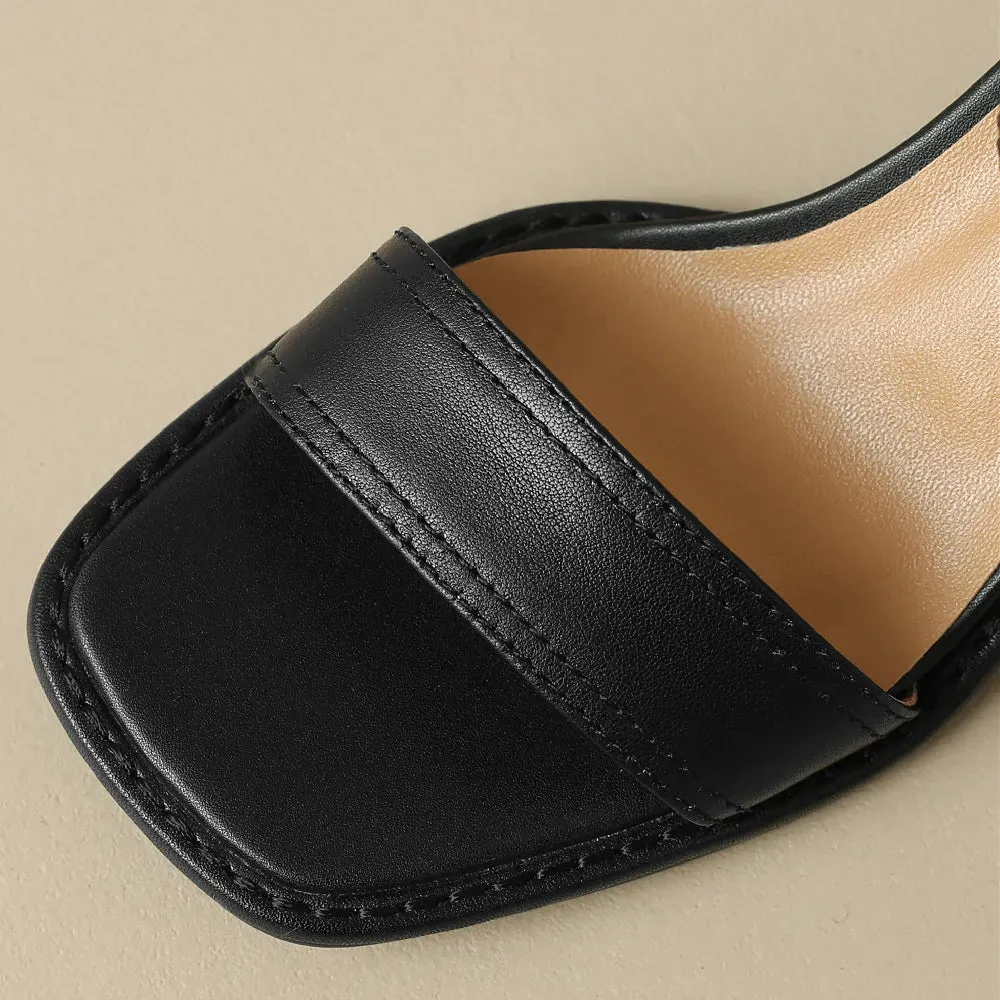 Kinley Ankle Strap Leather Sandals