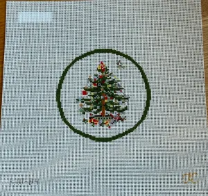 KW84  Transferware Christmas Round