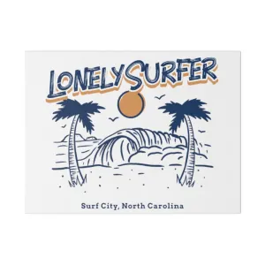 LonelySurfer Surf City, NC Canvas