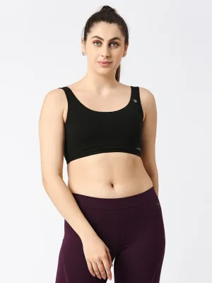 Lovable Black Padded Non Wired Full Coverage Bra SEA SIDE-BLACK