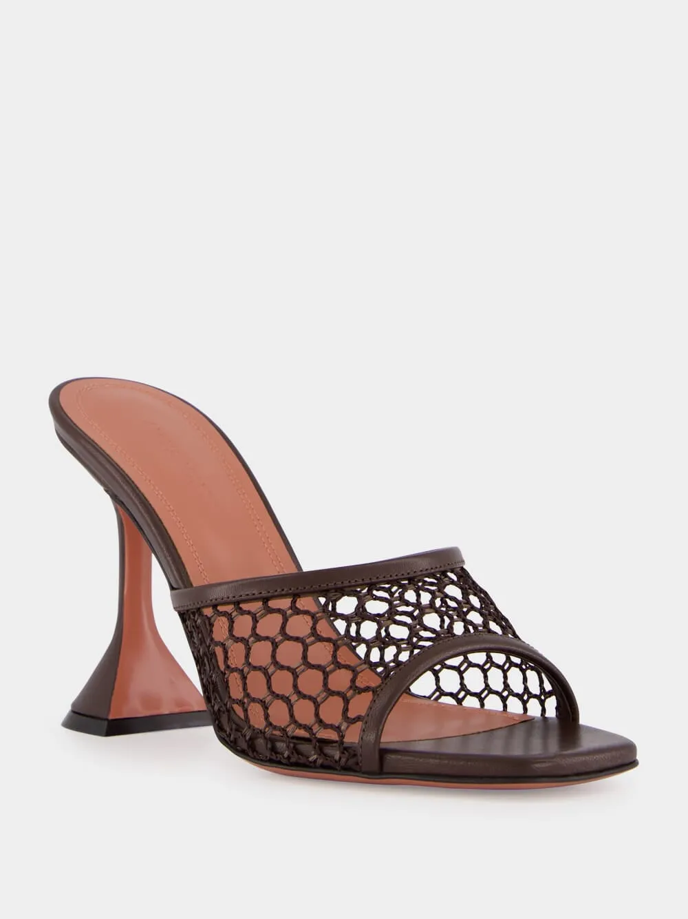 Lupita Mocha Net 95mm Slipper