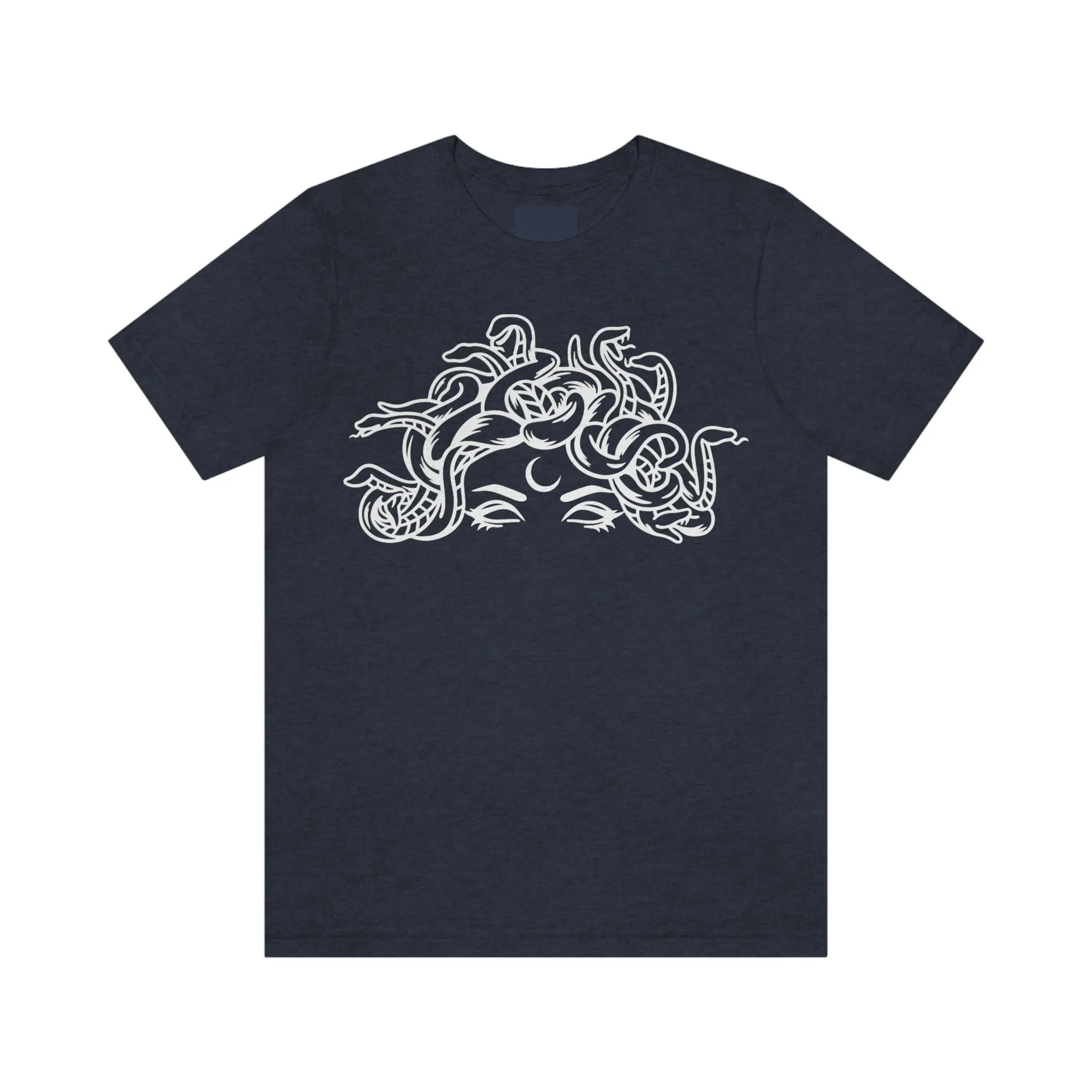 Medusa Head Snakes Comfy T-Shirt, Unisex Jersey Short Sleeve Tee